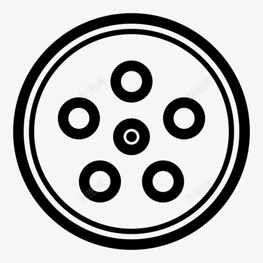 胶卷电影院剪辑图标svg_新图网 https://ixintu.com 剪辑 多媒体 电影 电影院 胶卷