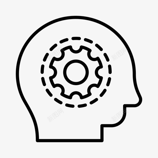 机器人学人工智能自动化图标svg_新图网 https://ixintu.com 人工智能 技术 机器人学 自动化