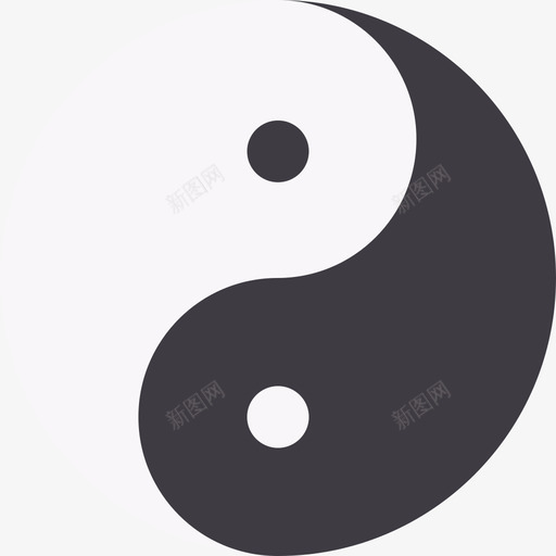 阴阳健身6平淡图标svg_新图网 https://ixintu.com 健身6 平淡 阴阳