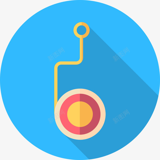 Yoyo玩具5扁平图标svg_新图网 https://ixintu.com Yoyo 扁平 玩具5