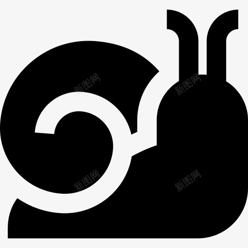 蜗牛春天3填充图标svg_新图网 https://ixintu.com 填充 春天3 蜗牛