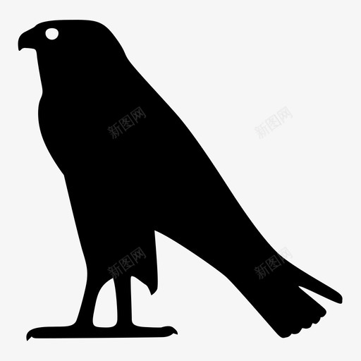 猎鹰象形文字埃及荷鲁斯图标svg_新图网 https://ixintu.com 埃及 法老 猎鹰象形文字 罗塞塔石 荷鲁斯 象形文字