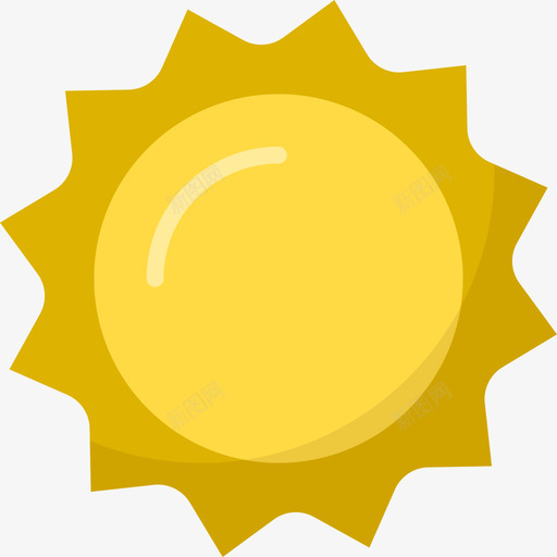 太阳自然7平坦图标svg_新图网 https://ixintu.com 太阳 平坦 自然7