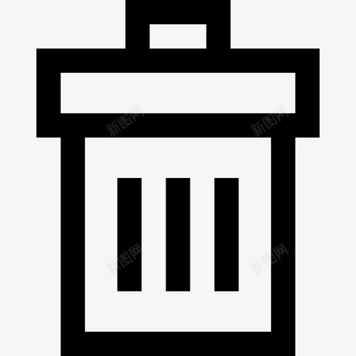 回收站文具和办公室3线性图标svg_新图网 https://ixintu.com 回收站 文具和办公室3 线性
