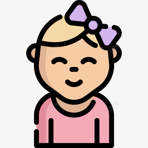 女孩家庭6直系肤色图标svg_新图网 https://ixintu.com 女孩 家庭6 直系肤色
