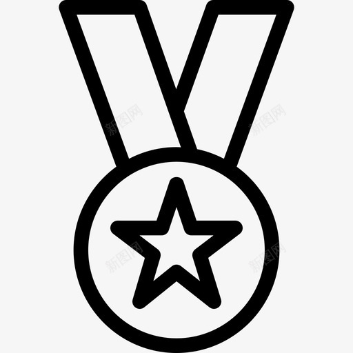 奖章投票奖励徽章直系图标svg_新图网 https://ixintu.com 奖章 投票奖励徽章 直系