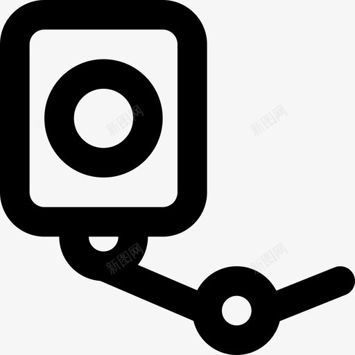 保安摄像机保安16轮廓图标svg_新图网 https://ixintu.com 保安16 保安摄像机 轮廓