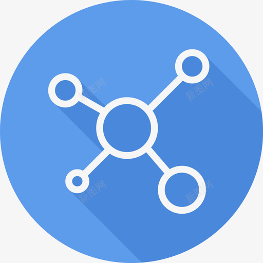 网络通信和网络2扁平圆形图标svg_新图网 https://ixintu.com 扁平圆形 网络 通信和网络2