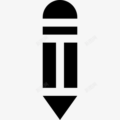 铅笔文具和办公室2填充图标svg_新图网 https://ixintu.com 填充 文具和办公室2 铅笔