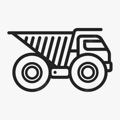 自卸汽车工程机械矿用卡车图标svg_新图网 https://ixintu.com 工程机械 矿用卡车 自卸汽车