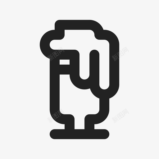奶昔椰子汁乡村图标svg_新图网 https://ixintu.com 乡村 奶昔 椰子汁 美国 饮料