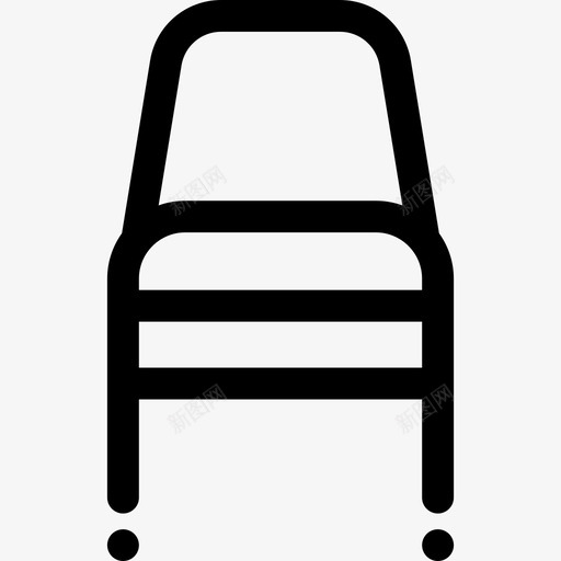 椅子家居用品10直线型图标svg_新图网 https://ixintu.com 家居用品10 椅子 直线型