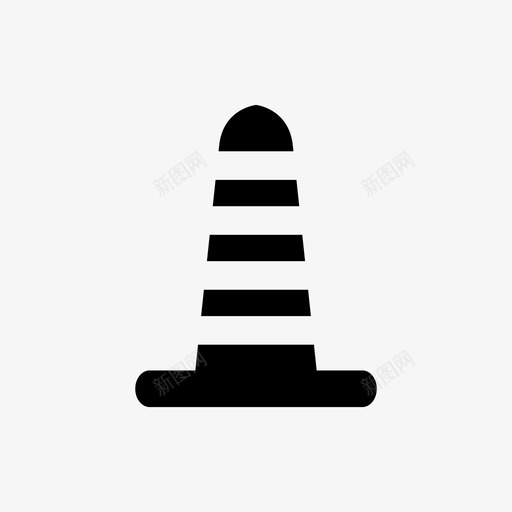 交通锥建筑工业图标svg_新图网 https://ixintu.com 交通锥 安全 工业 建筑 街道