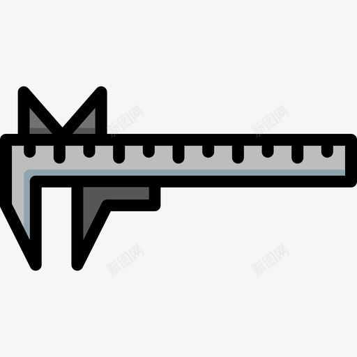 卡尺工具7线性颜色图标svg_新图网 https://ixintu.com 卡尺 工具7 线性颜色