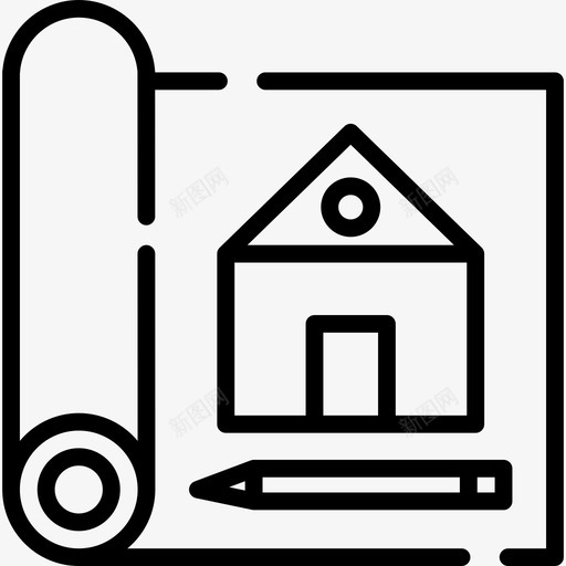 蓝图结构14直线图标svg_新图网 https://ixintu.com 直线 结构14 蓝图