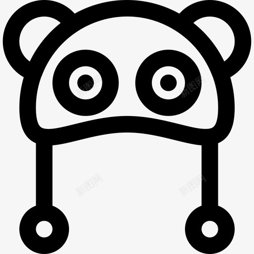 帽子婴儿8直系图标svg_新图网 https://ixintu.com 婴儿8 帽子 直系