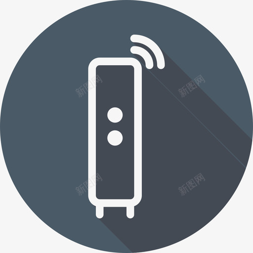 调制解调器通信和网络2扁平圆形图标svg_新图网 https://ixintu.com 扁平圆形 调制解调器 通信和网络2