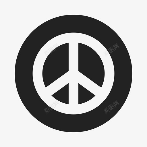 和平嬉皮士太平洋图标svg_新图网 https://ixintu.com 和平 和平主义 太平洋 嬉皮士 符号