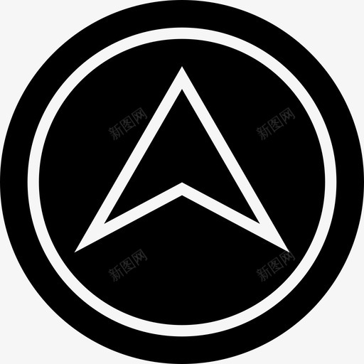 罗盘地图和图钉填充图标svg_新图网 https://ixintu.com 地图和图钉 填充 罗盘