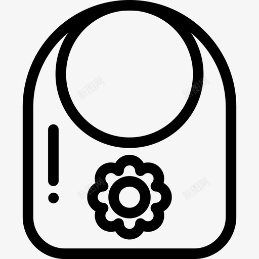 围裙婴儿22直线型图标svg_新图网 https://ixintu.com 围裙 婴儿22 直线型