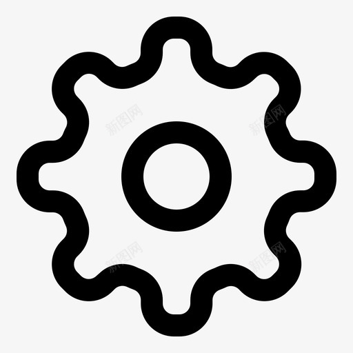 设置调整齿轮图标svg_新图网 https://ixintu.com 工具 简单的用户界面 设置 调整 选项 齿轮