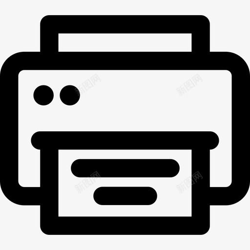 打印机ui图标3线性svg_新图网 https://ixintu.com ui图标3 打印机 线性
