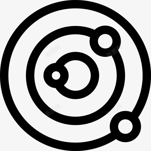 太阳系教育29线性图标svg_新图网 https://ixintu.com 太阳系 教育29 线性