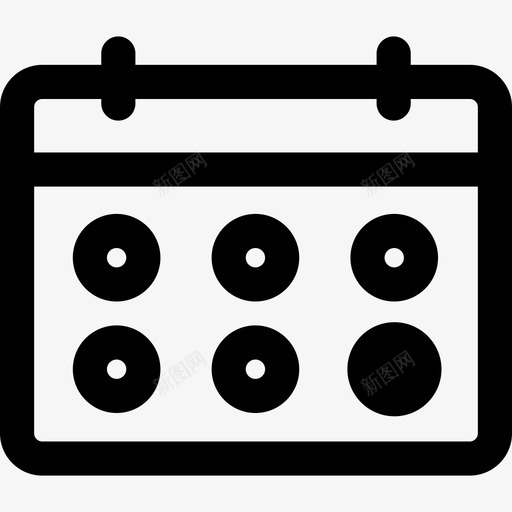 日历商务和管理2线性图标svg_新图网 https://ixintu.com 商务和管理2 日历 线性