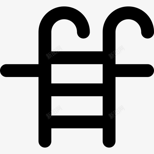 梯架行程25轮廓图标svg_新图网 https://ixintu.com 梯架 行程25 轮廓