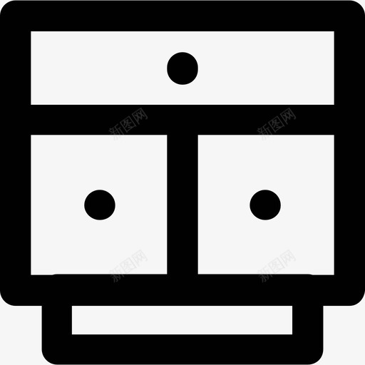 衣柜建筑和家具粗体圆形图标svg_新图网 https://ixintu.com 建筑和家具 粗体圆形 衣柜
