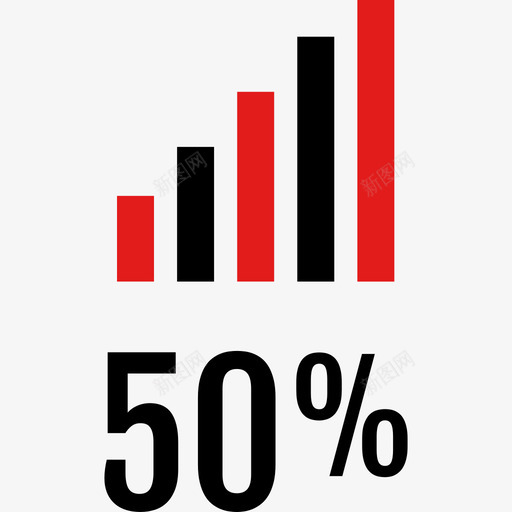 统计信息图形红色3平坦图标svg_新图网 https://ixintu.com 信息图形红色3 平坦 统计