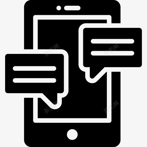 智能手机商务31填充图标svg_新图网 https://ixintu.com 商务31 填充 智能手机