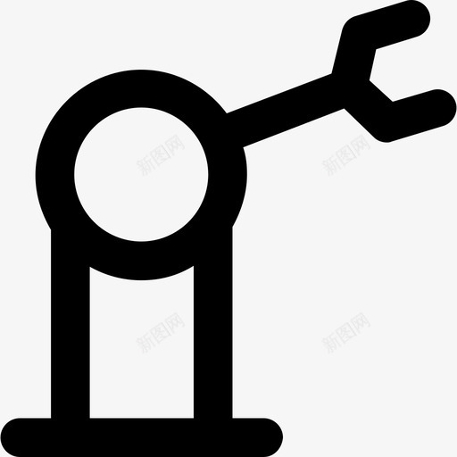 机械臂工业2粗体圆形图标svg_新图网 https://ixintu.com 工业2 机械臂 粗体圆形