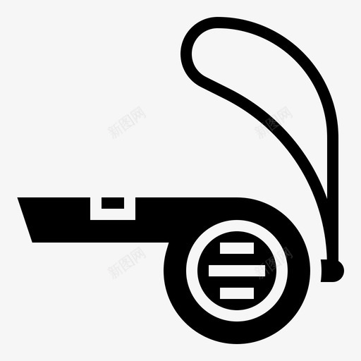 哨子裁判声音图标svg_新图网 https://ixintu.com 哨子 声音 工具 裁判 足球符号 运动