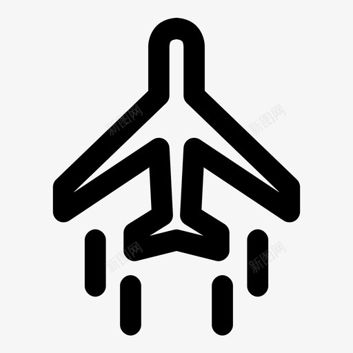 飞机假日旅行图标svg_新图网 https://ixintu.com 假日 度假 旅行 飞机