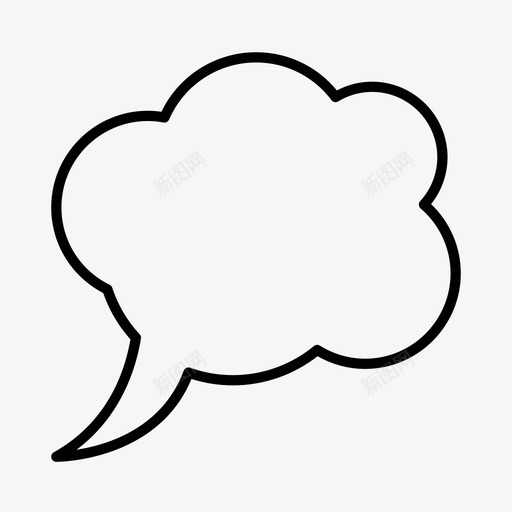 思维泡泡对话演讲气球图标svg_新图网 https://ixintu.com 对话 思维泡泡 演讲 演讲气球 谈话