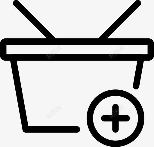 购物篮商务细线图标集购物和商务svg_新图网 https://ixintu.com 商务 细线图标集购物和商务 购物篮