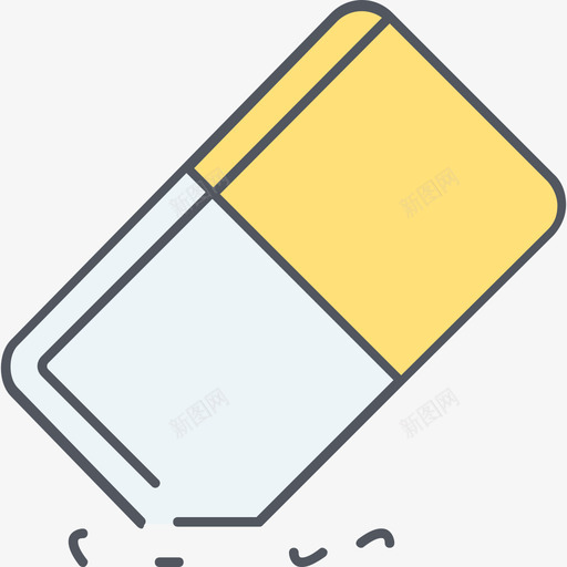 橡皮擦19彩色图标svg_新图网 https://ixintu.com 彩色 橡皮擦 设计19