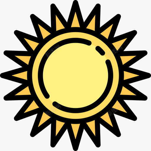 直线型太阳色嬉皮士2图标svg_新图网 https://ixintu.com 太阳色 嬉皮士2 直线型
