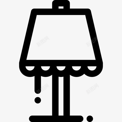 卧室家居用品10直线型图标svg_新图网 https://ixintu.com 卧室 家居用品10 直线型