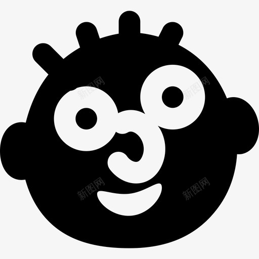 高飞表情符号集合3纯色图标svg_新图网 https://ixintu.com 纯色 表情符号集合3 高飞