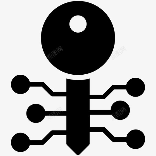 加密密钥数据加密数字密钥图标svg_新图网 https://ixintu.com 互联网安全标志符号 加密密钥 数字密钥 数据加密 文件加密 隐私密钥