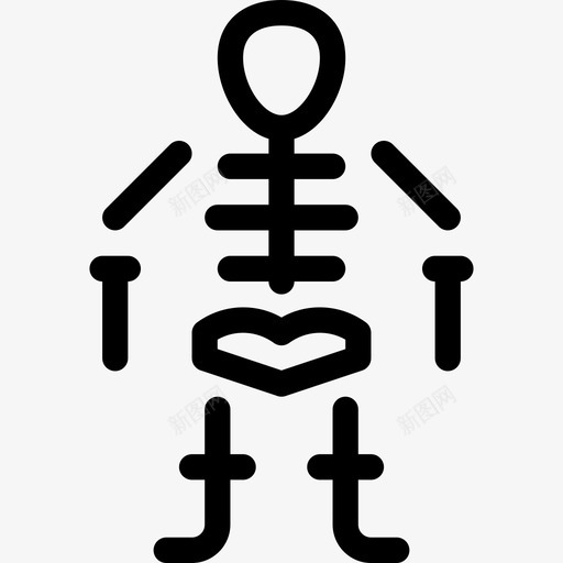 骨骼科学16线性图标svg_新图网 https://ixintu.com 科学16 线性 骨骼