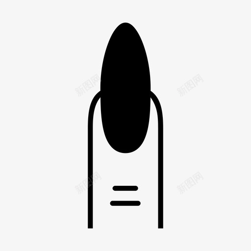 指甲商务手指图标svg_新图网 https://ixintu.com 商务 手指 指甲 水疗 治疗 美甲