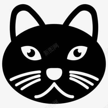 可爱的猫卡通动物卡通猫图标图标