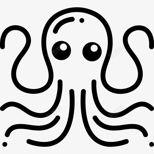章鱼鱿鱼纸浆图标svg_新图网 https://ixintu.com 章鱼 纸浆 鱿鱼