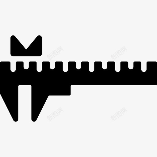 卡钳8号工具填充图标svg_新图网 https://ixintu.com 8号工具 卡钳 填充