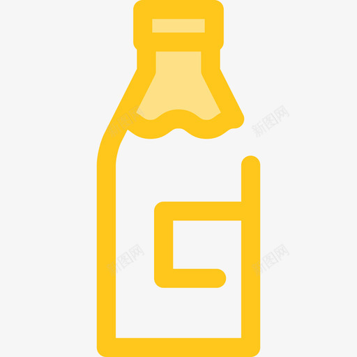 奶瓶食品和餐厅7黄色图标svg_新图网 https://ixintu.com 奶瓶 食品和餐厅7 黄色