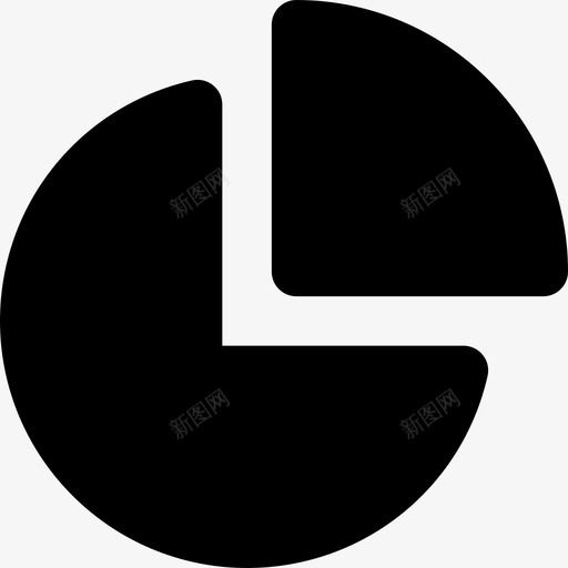 饼图商务22实线图标svg_新图网 https://ixintu.com 商务22 实线 饼图