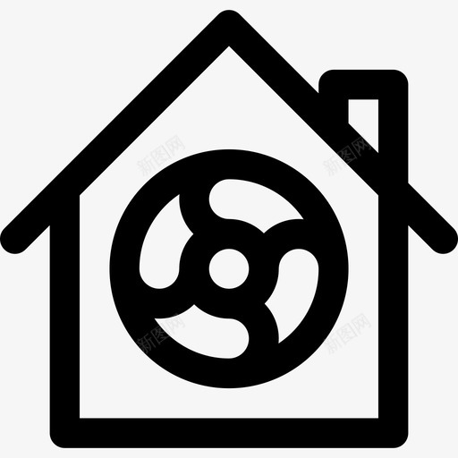 通风不动产19线性图标svg_新图网 https://ixintu.com 不动产19 线性 通风